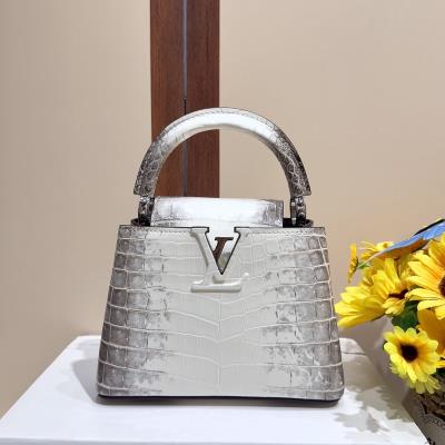 cheap quality Louis Vuitton Capucines Himalaya Alligator 21